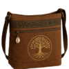 Sac Bandoulière Nyara Arbre de Vie & Coquillage Porte Bonheur