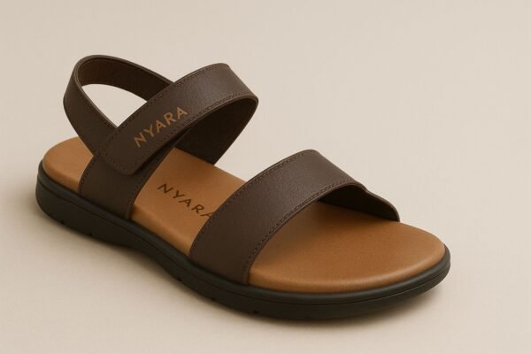 Sandales bohèmes marron unisexes confortables et élégantes Sandales Nyara Simplicité Élégante & Confort Absolu